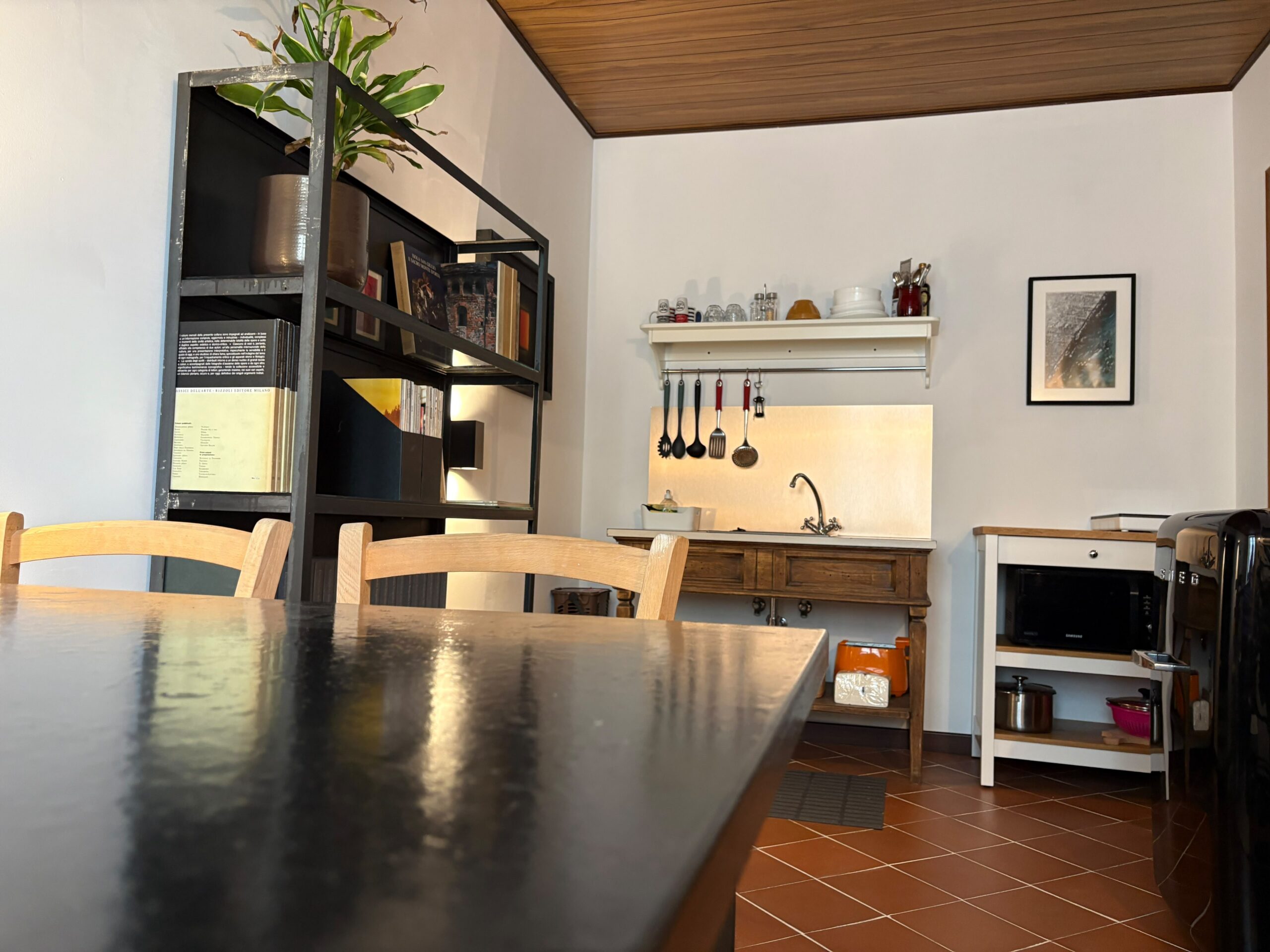 Dettagli d'arte contemporanea all'interno di Villa Rollier
